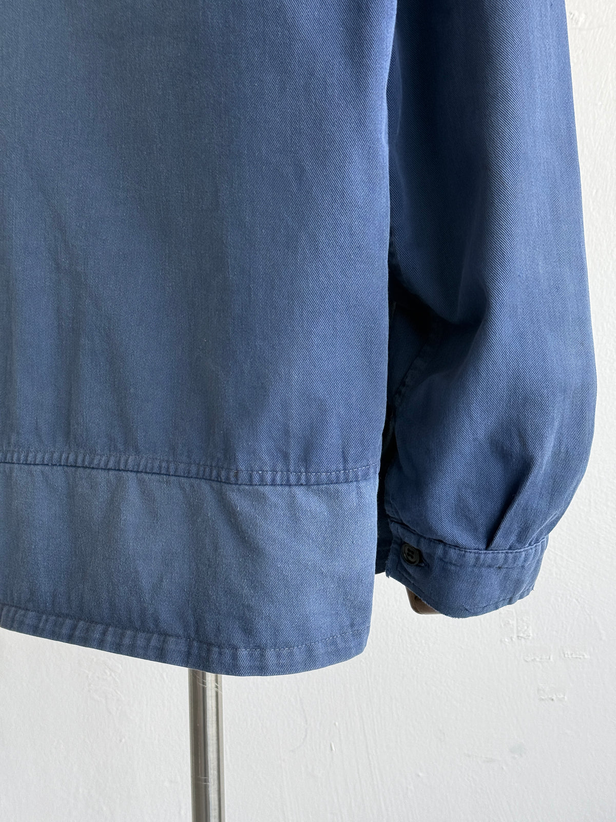 Faded Blue French 1950s/60s Vintage Workwear Chore Jacket CH479 - XL