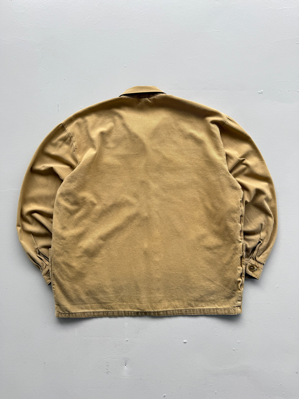 Beige French Chore Jacket 80's Vintage Workwear CH161 - Medium