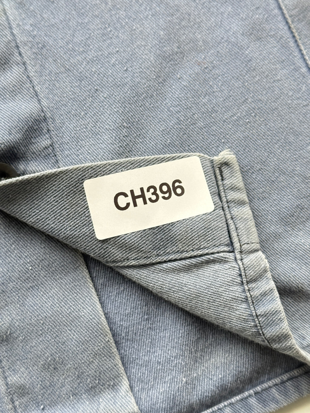Faded Blue Auto B.O.A.T. French 1960s Vintage Workwear Chore Jacket CH396 - Larg