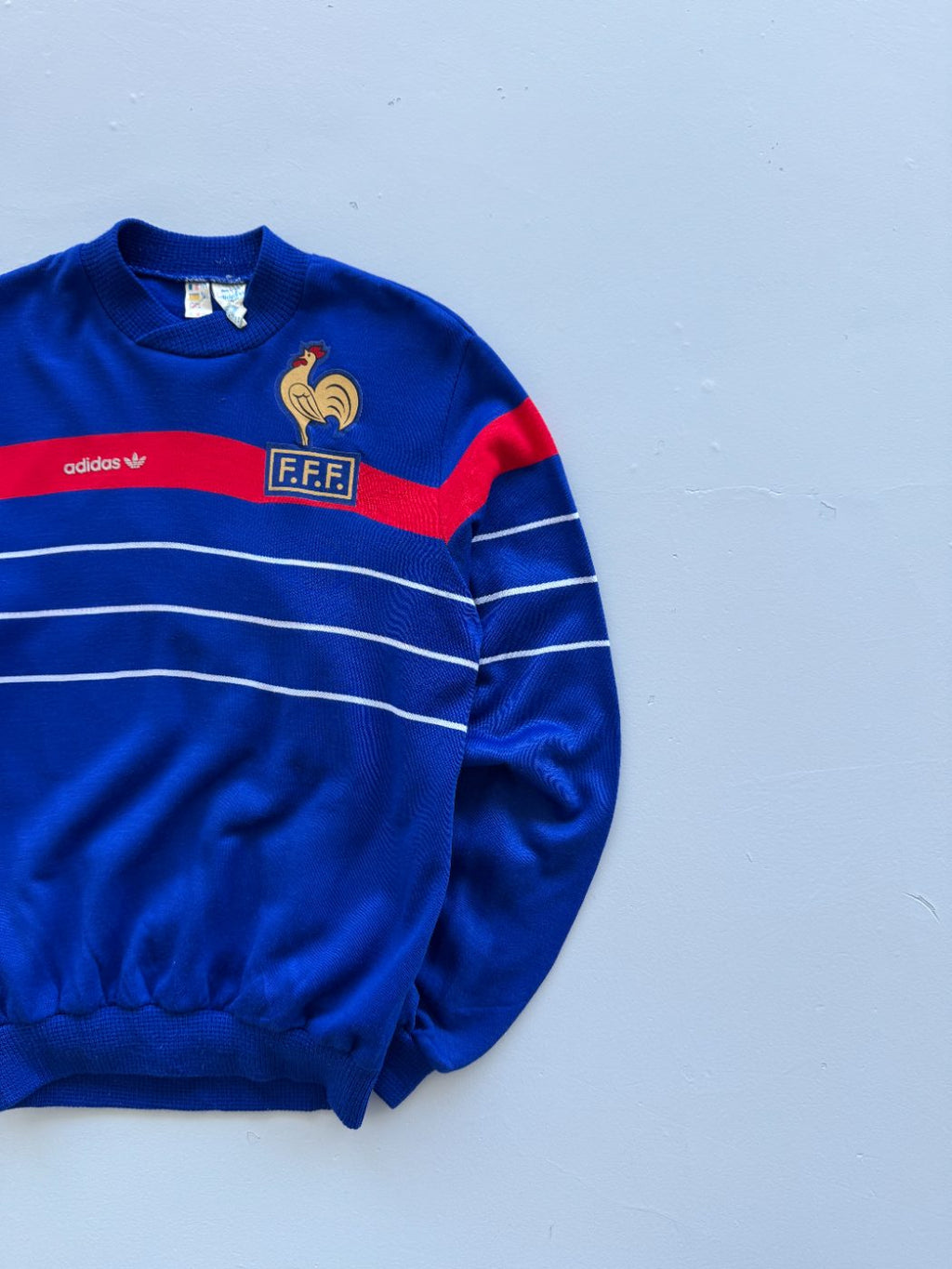 Adidas France F.F.F. Made in France 90's Vintage Football Sweatshirt - XS/S