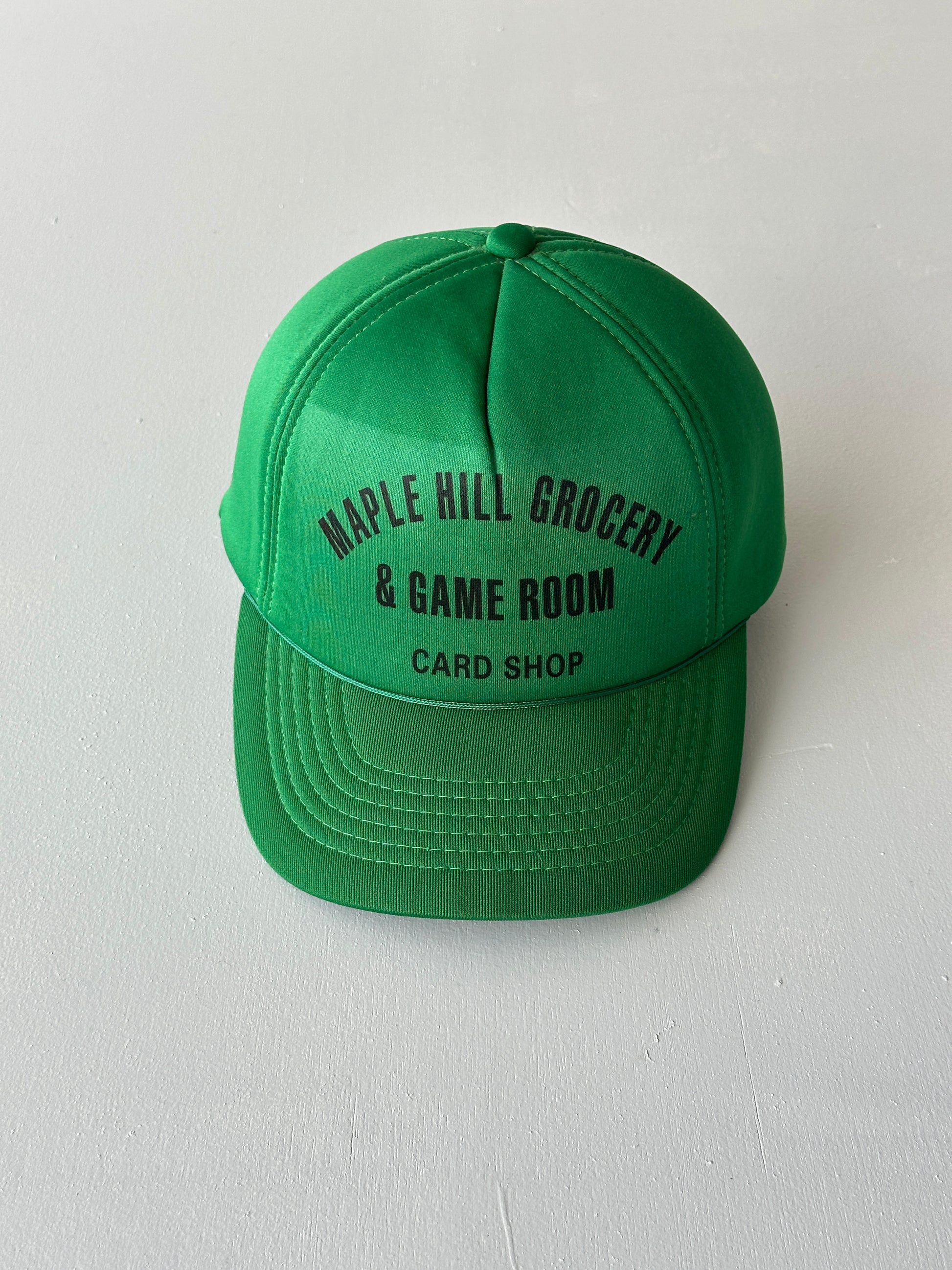 Green Maple Hill Grocery 90's Vintage SnapBack Trucker Cap
