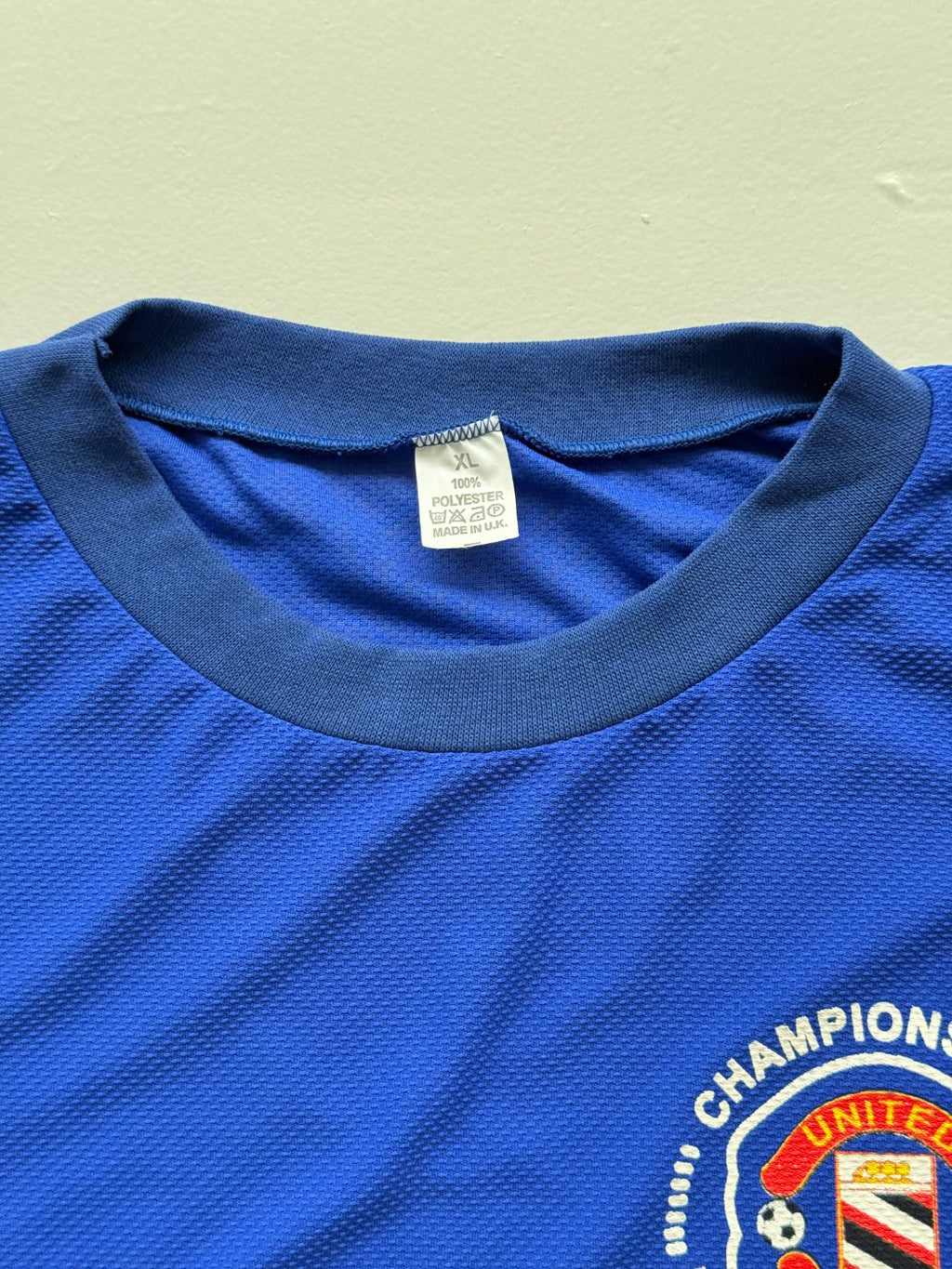 Manchester United Champions of England & Europe 2008 Vintage Football T-Shirt -