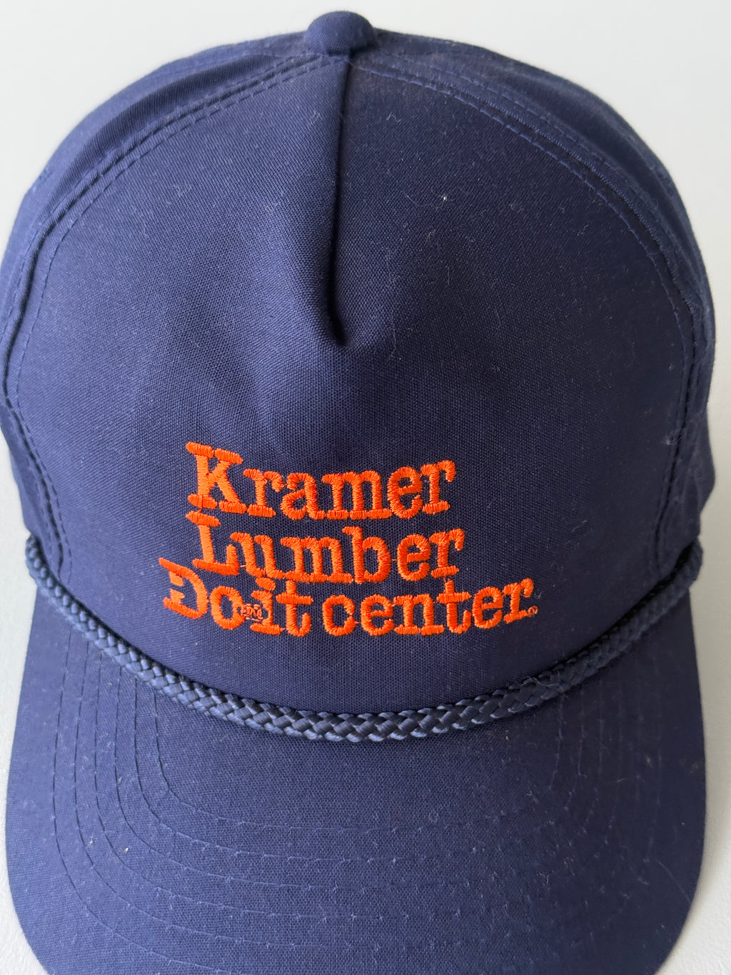 Navy Kramer Lumber 90's Vintage SnapBack Trucker Cap