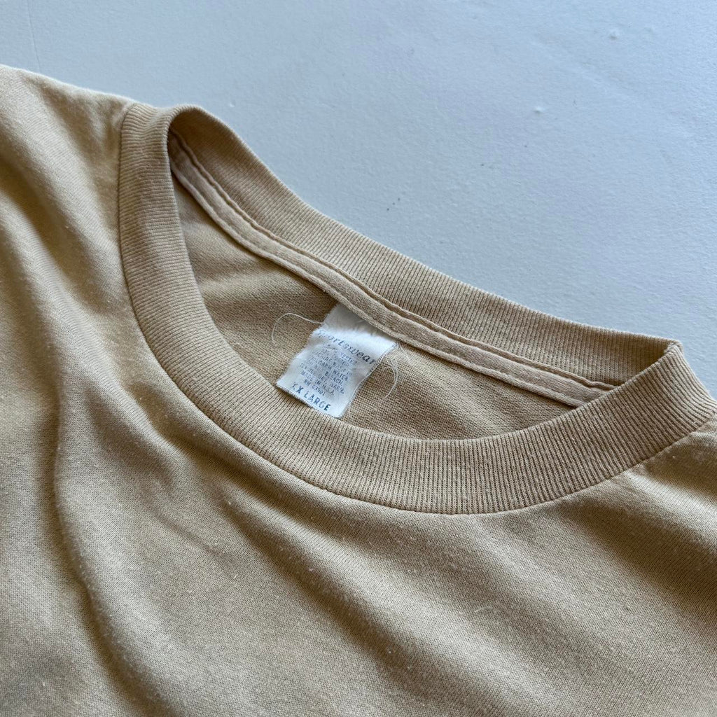 Tan / Sand Fairfield County 80s/90s Americana Vintage T-shirt - XL