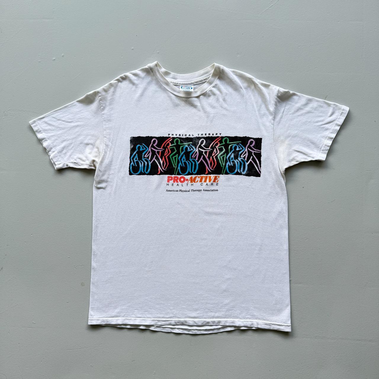 White Phsyical Therapy Vintage 90s T-shirt - XL