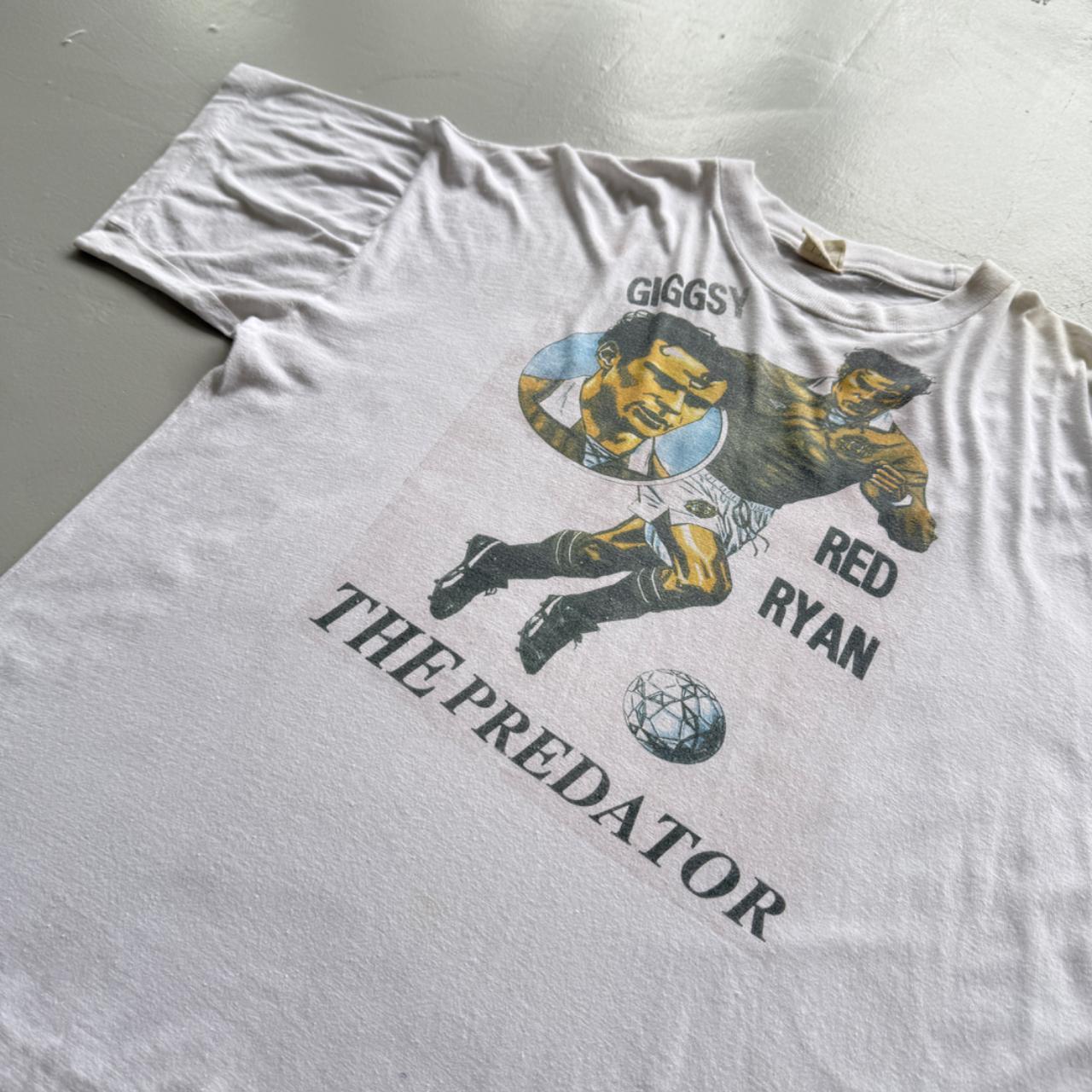 White Ryan Giggs 90s Vintage Manchester United Graphic T-Shirt - XXL