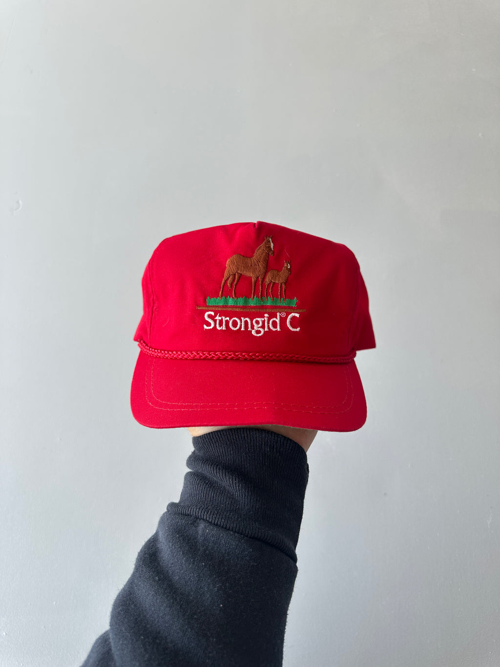 Red Horses Strongid C Vintage SnapBack Trucker Cap