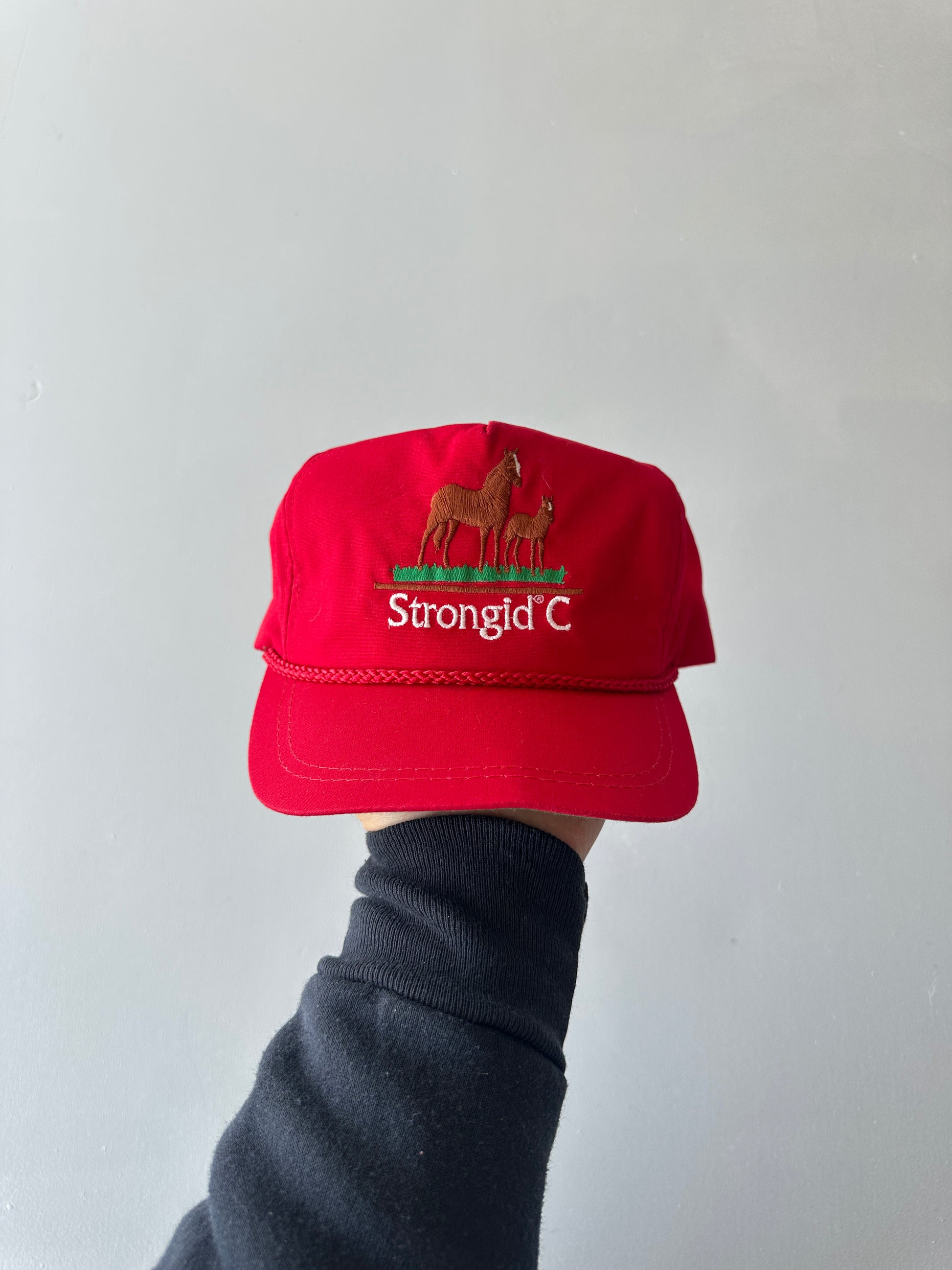 Red Horses Strongid C Vintage SnapBack Trucker Cap