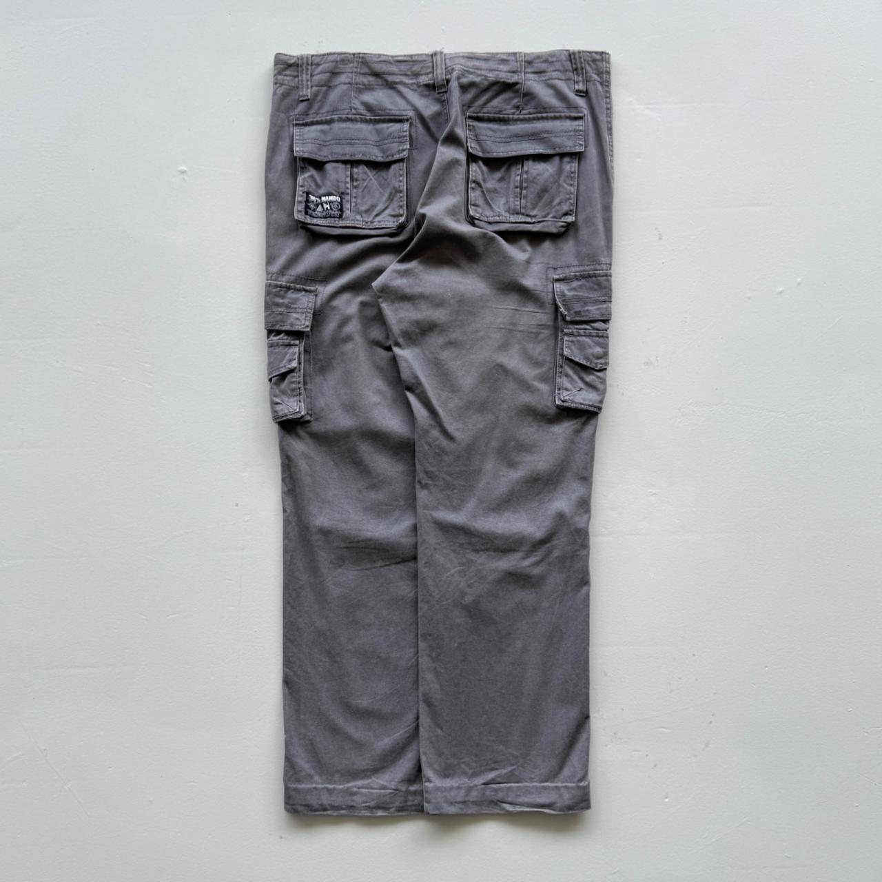 Grey Mambo Cotton 90's Vintage Surfer Cargo's - 38” x 30”
