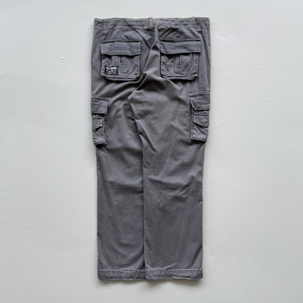 Grey Mambo Cotton 90's Vintage Surfer Cargo's - 38” x 30”