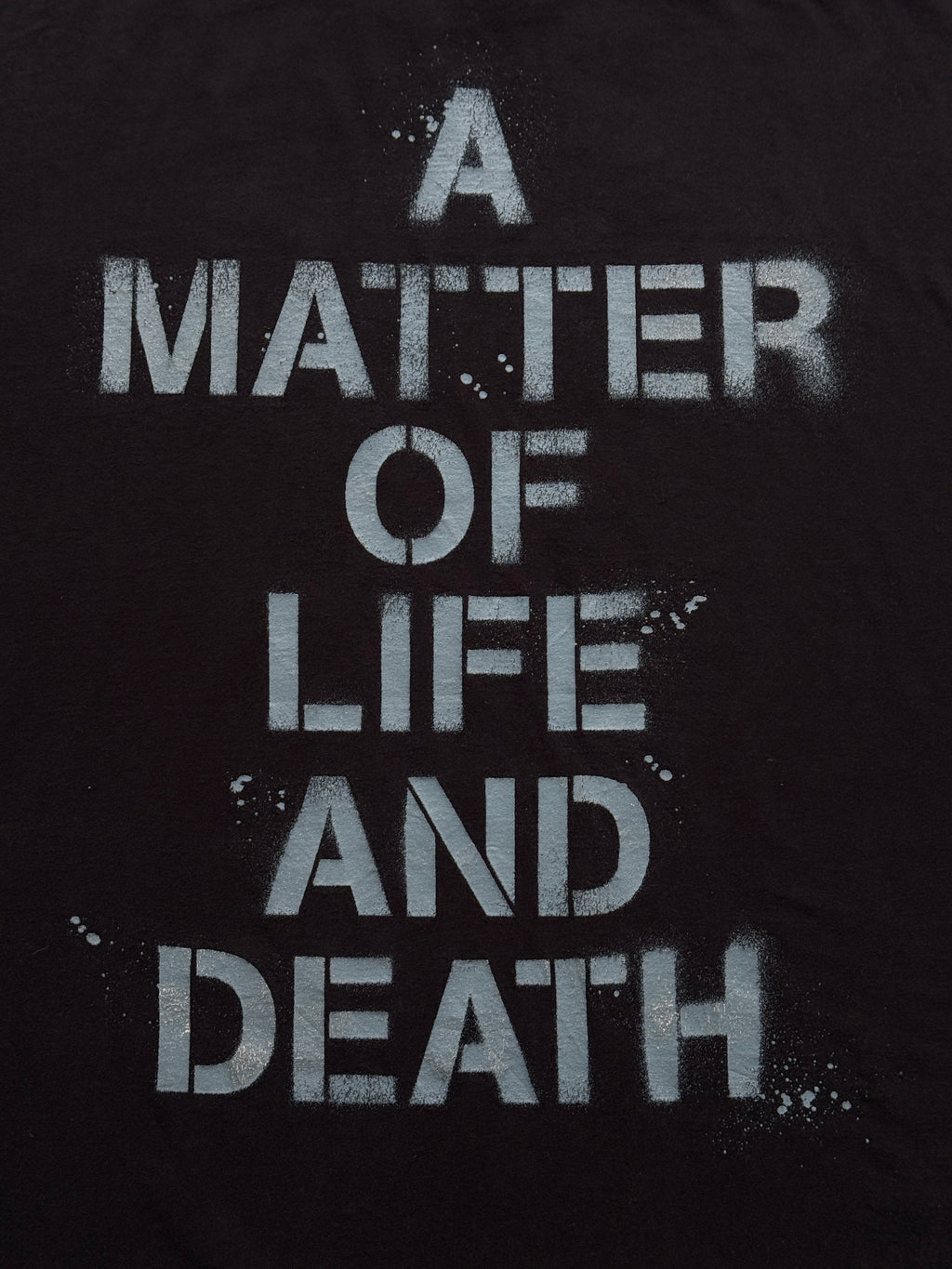 Black Iron Maiden A Matter of Life & Death 2000's Vintage Graphic T-Shirt - XL