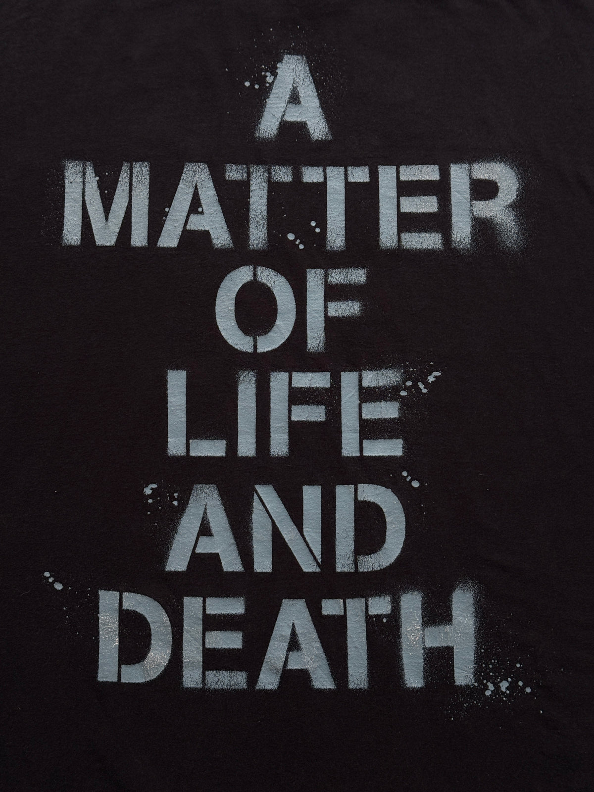Black Iron Maiden A Matter of Life & Death 2000's Vintage Graphic T-Shirt - XL