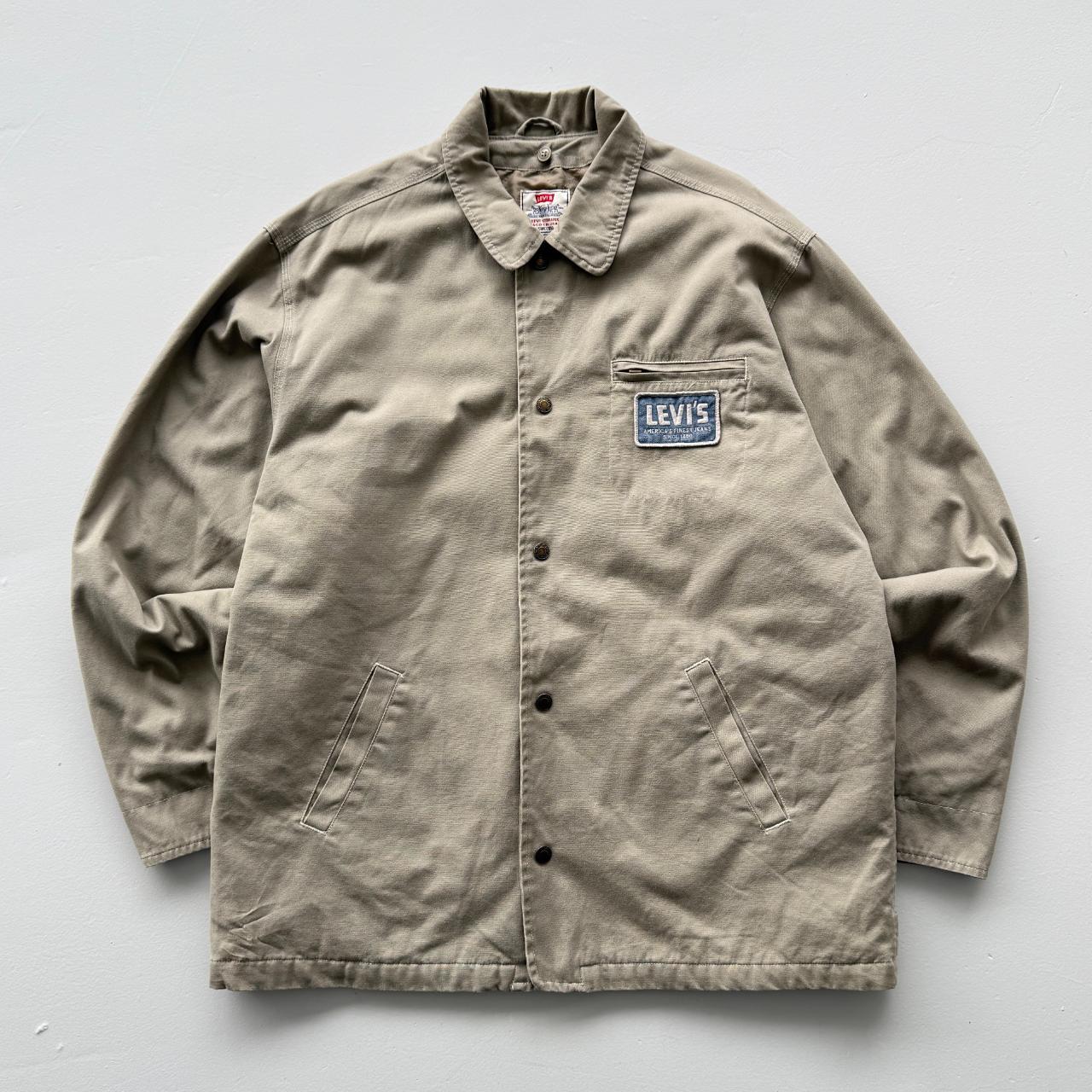 Cream Levi's Quilted 90s Vintage Jacket - XL