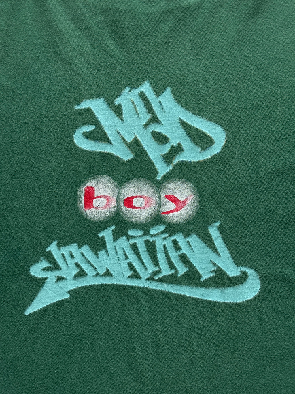 Green Mad Boy 90's Vintage Single Stitch Hip Hop Graphic T-Shirt - XL