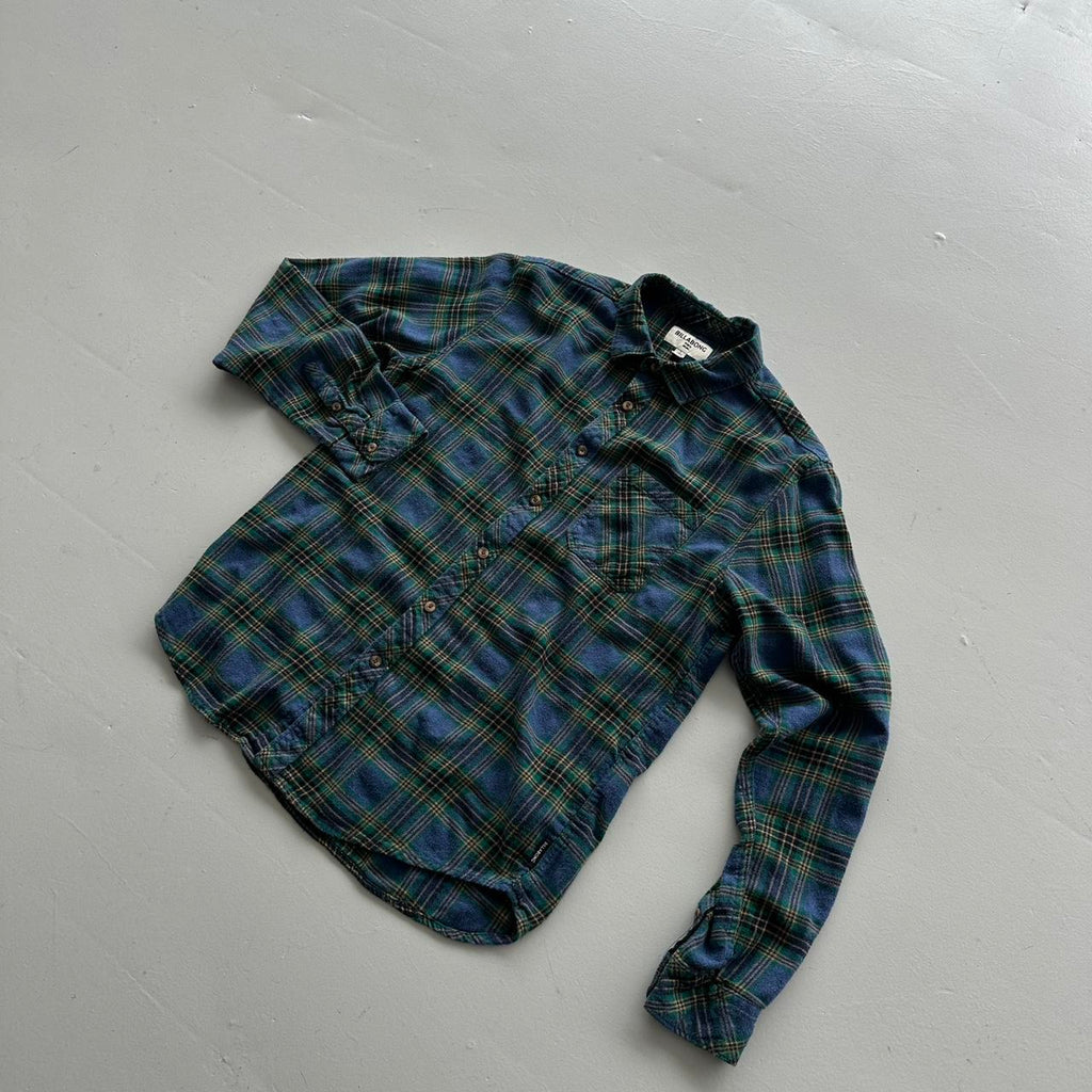 Blue Navy Billabong Surfwear 00s Vintage Long sleeve - Small
