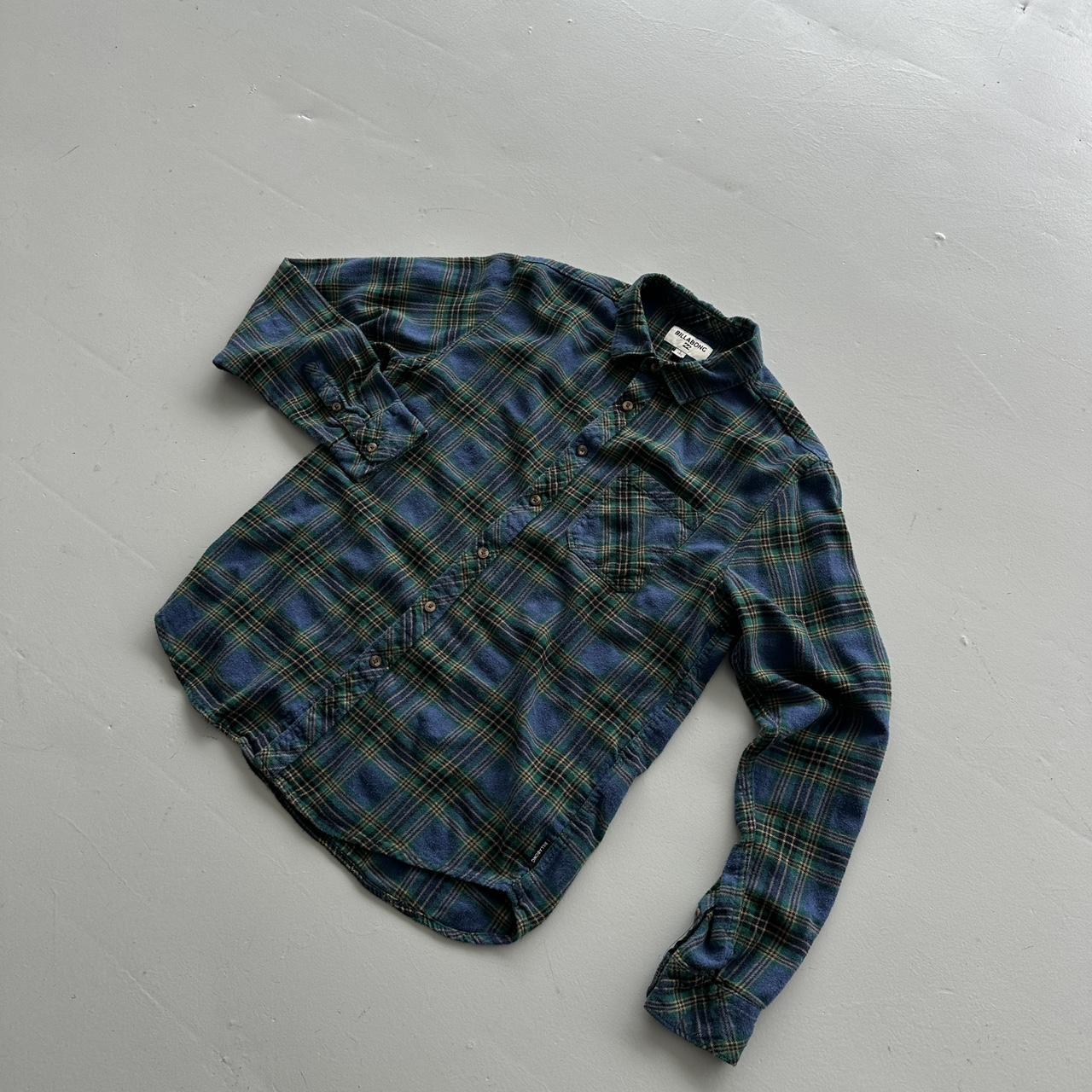 Blue Navy Billabong Surfwear 00s Vintage Long sleeve - Small