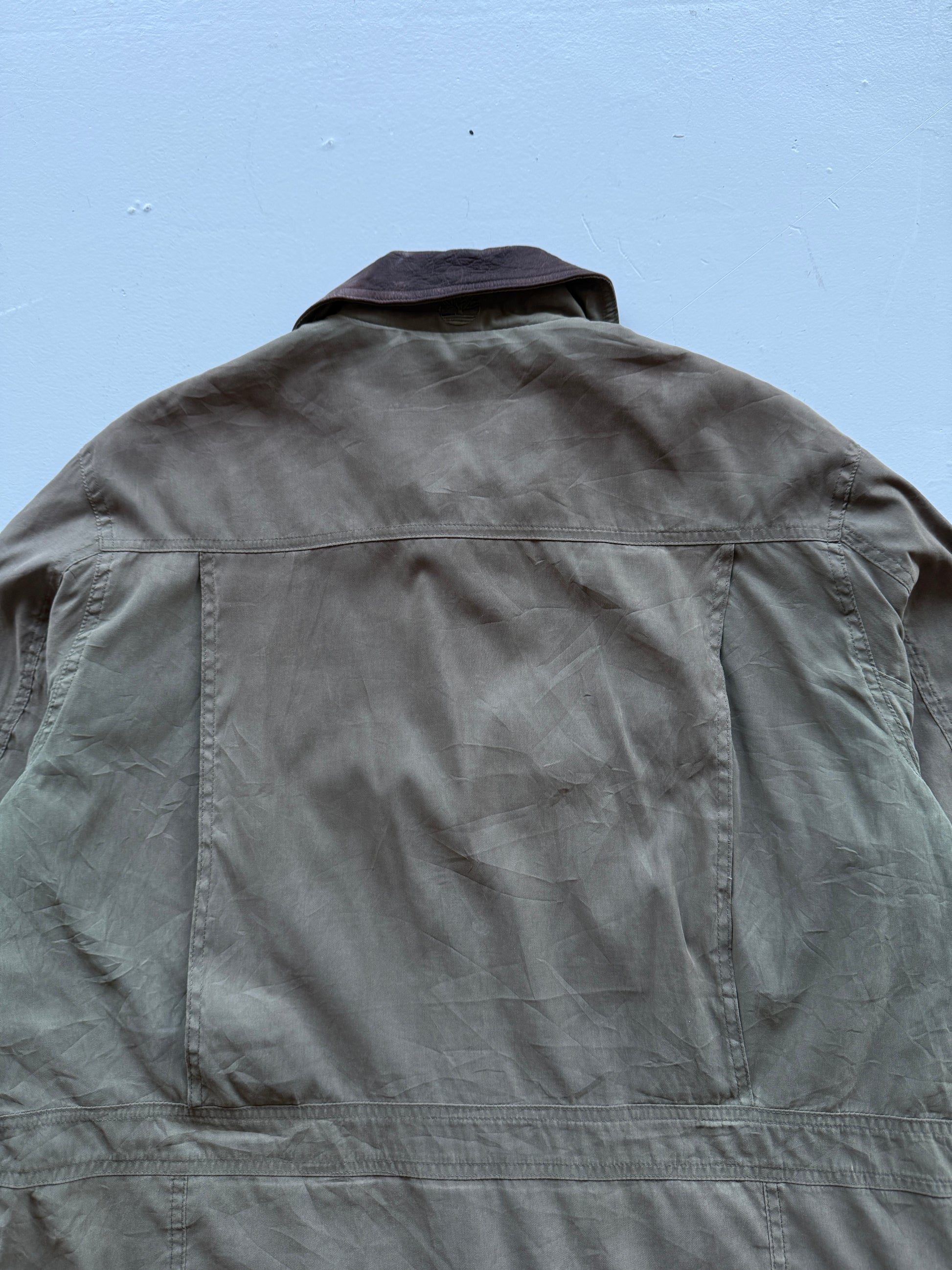 Green Timberland 00's Vintage Overcoat Barn Jacket - Medium