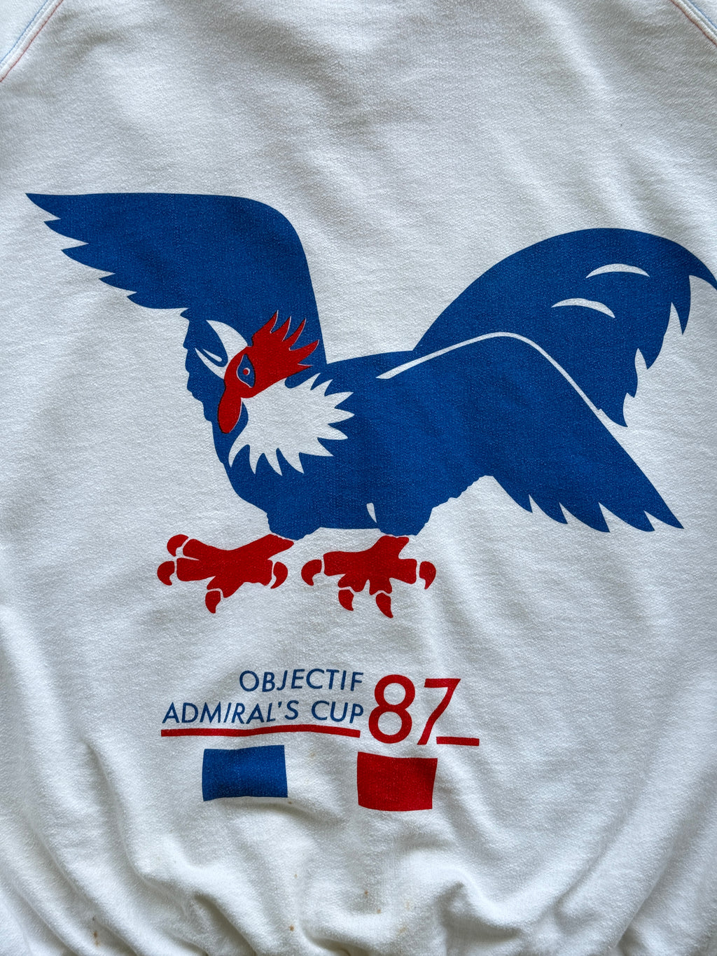 French Objectif Admiral's Cup 87 Vintage Sailing Sweatshirt - Medium/Large