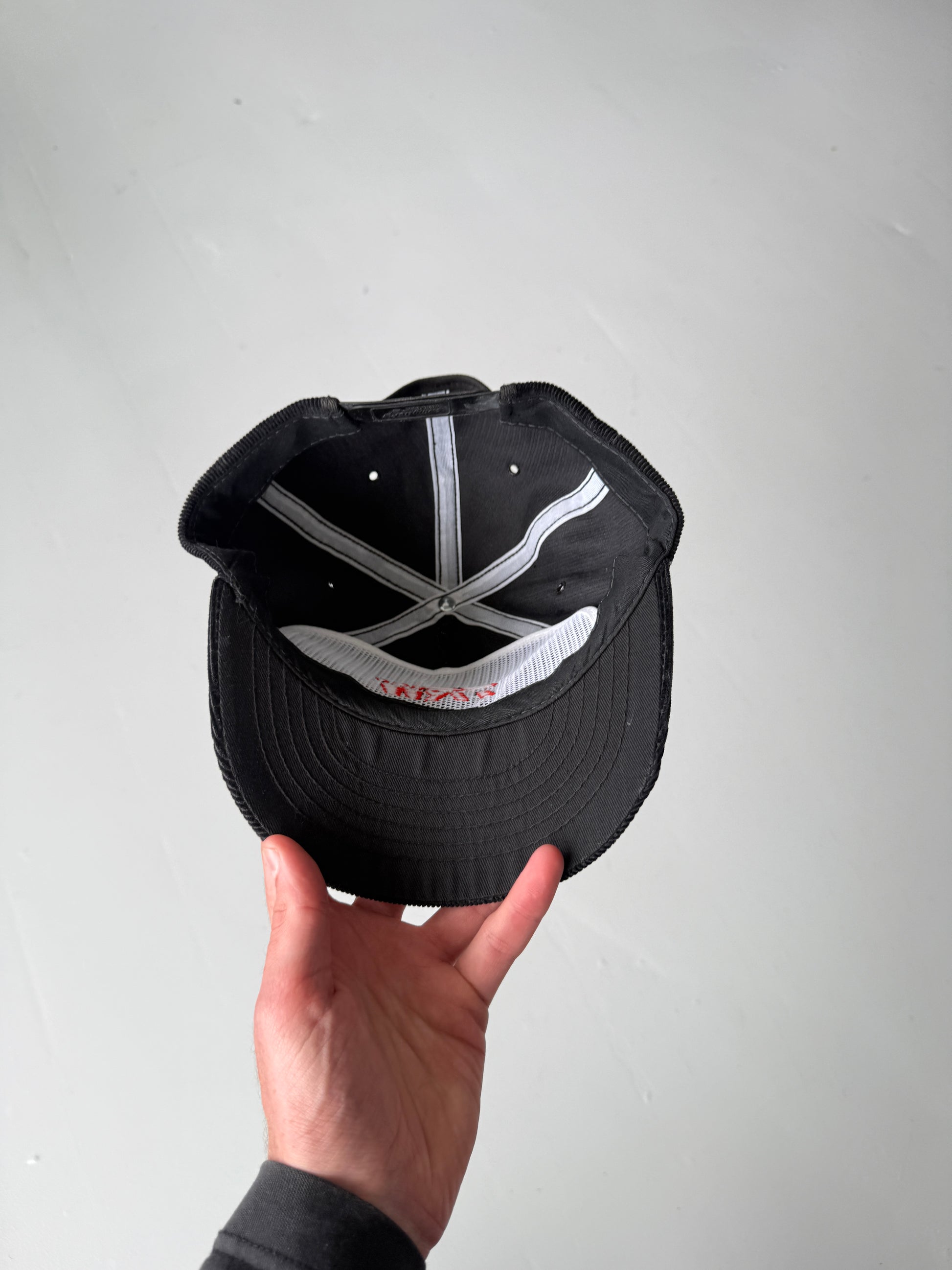 Black TRW Automotive Vintage Corduroy SnapBack Trucker Cap