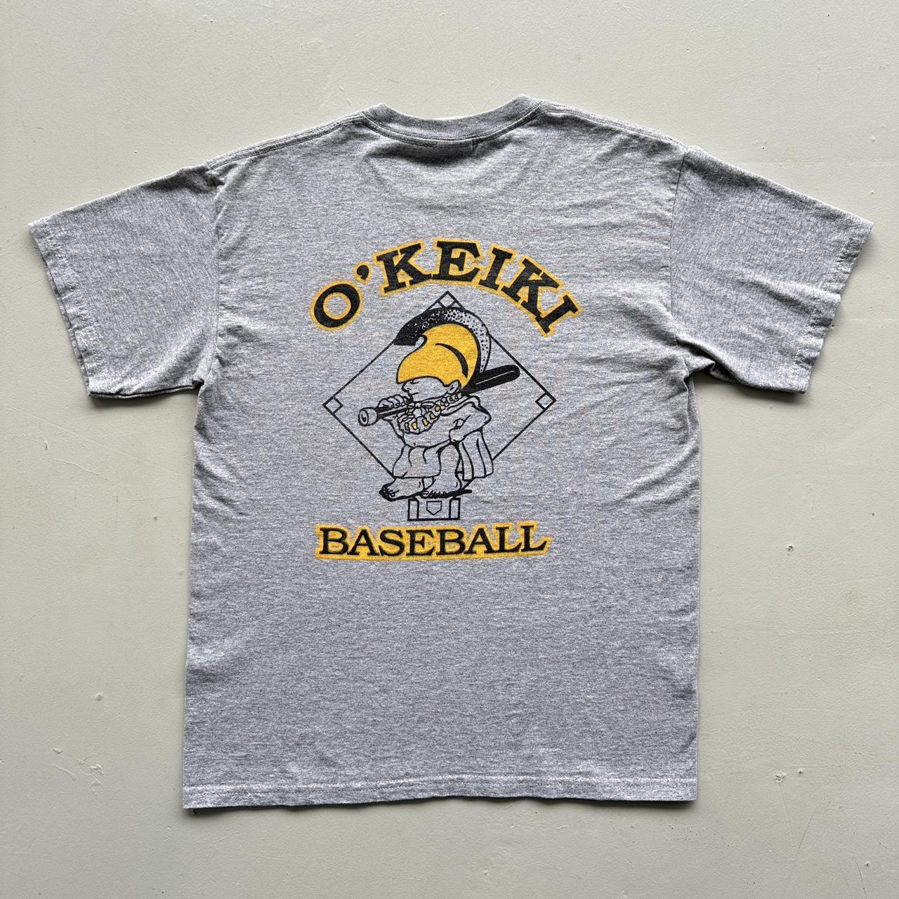 Grey O'Keiki Baseball 00s Vintage T-shirt - Medium