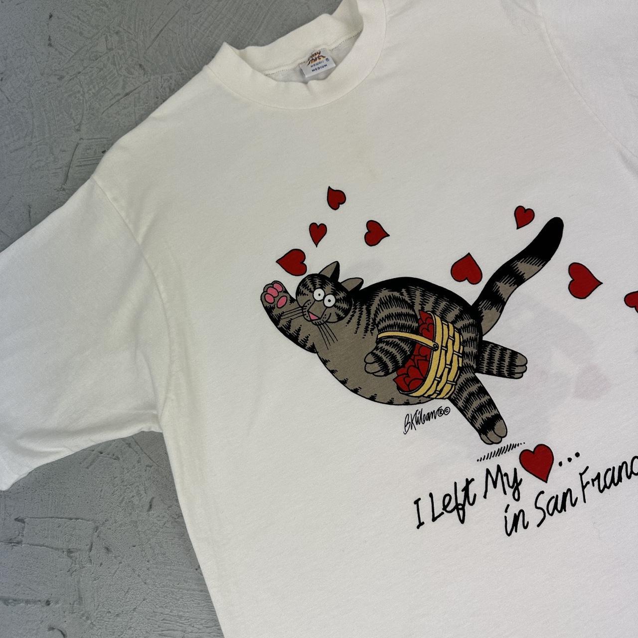 San Francisco 'BK Liban' Cats White 90s vintage T-shirt - Small