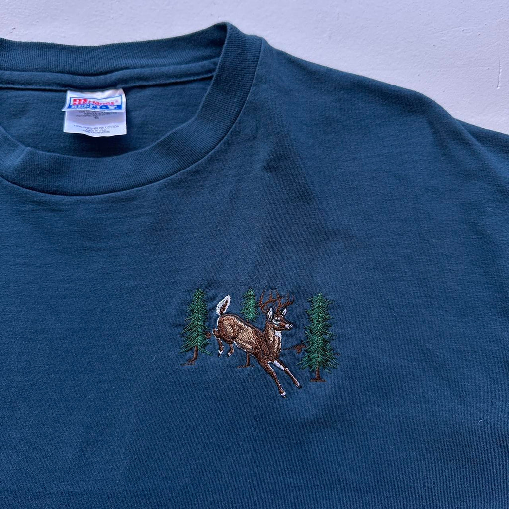 Blue Deer 90s Vintage T-shirt - XL