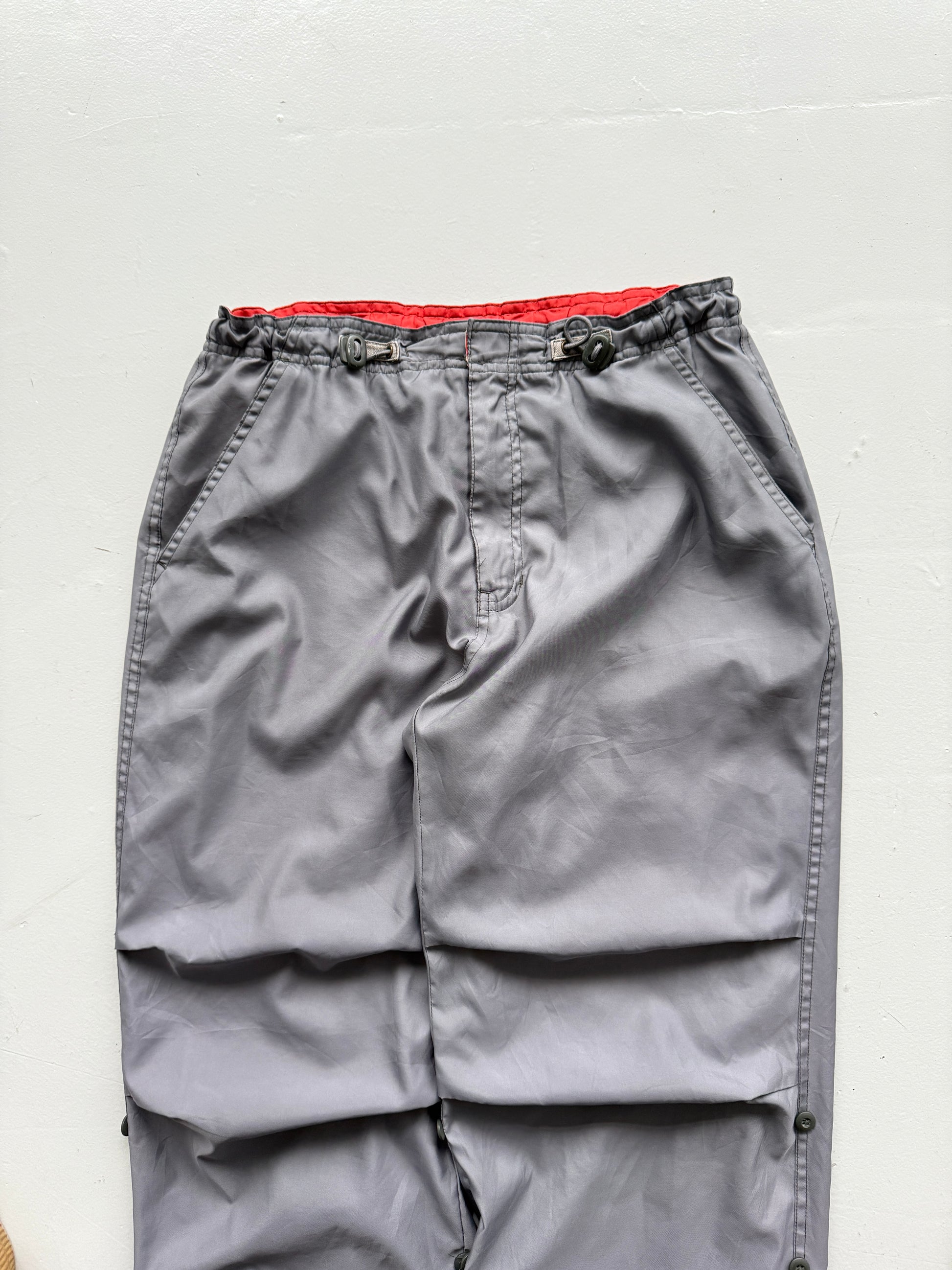 Grey GAP 00's Vintage Embroidered Track Pants Trousers - W30 x L29