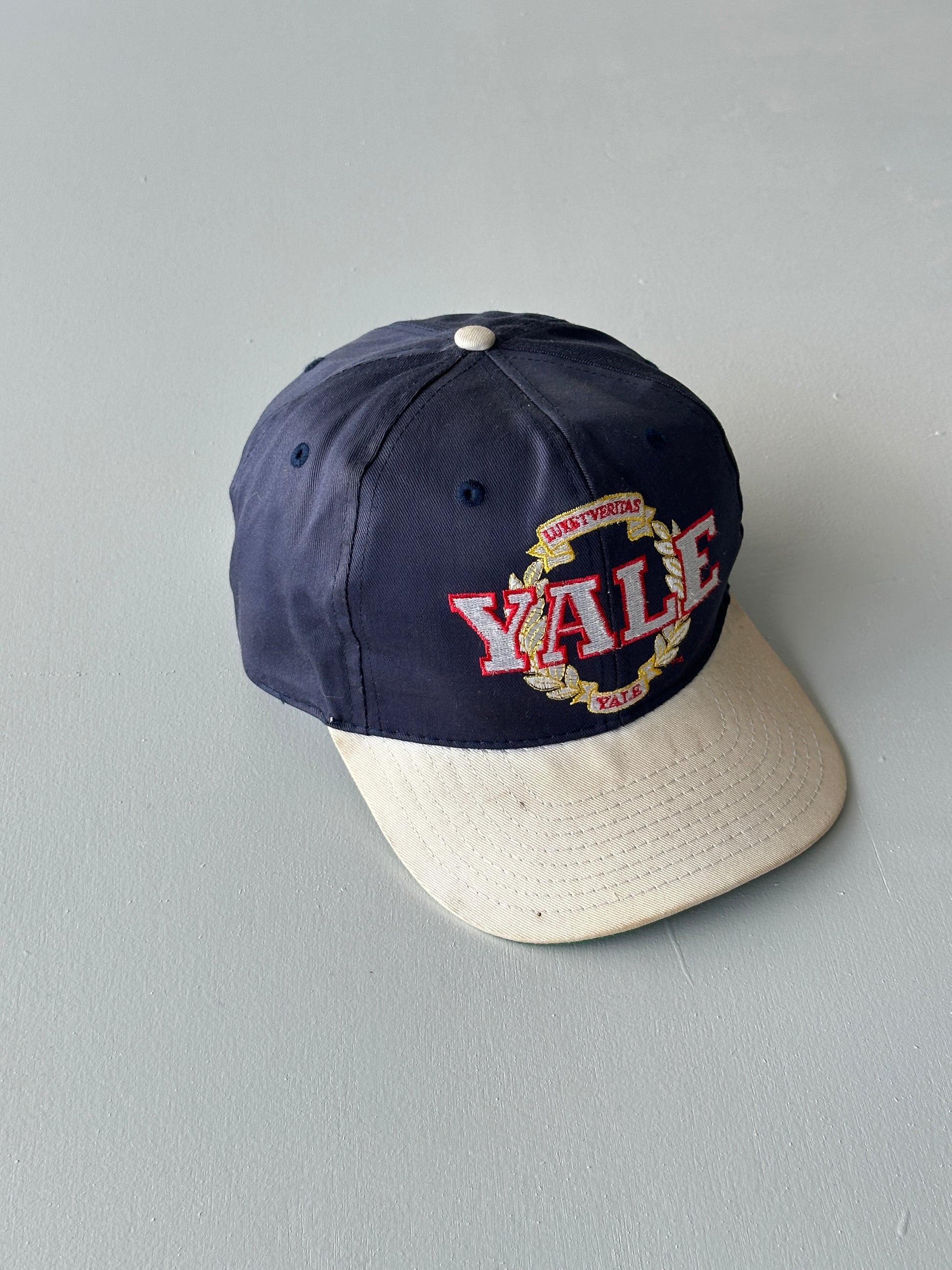 Navy / Stone Yale University 90's Vintage SnapBack Trucker Cap