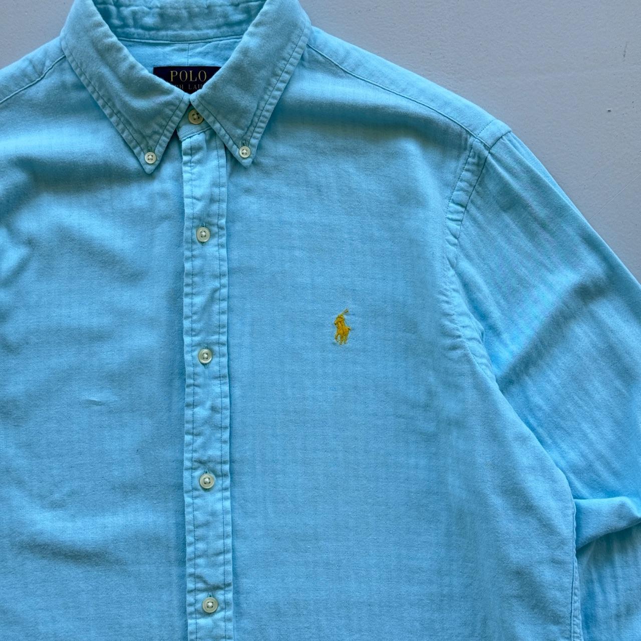 Pale Blue Ralph Lauren 00's Oxford Shirt - Medium
