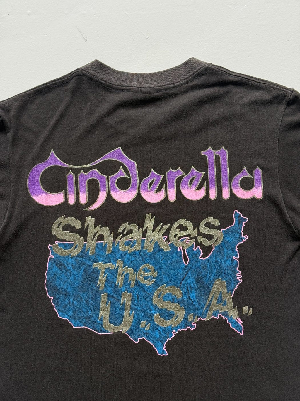 Cinderella Shakes The U.S.A. Single Stitch 80's Vintage Band T-Shirt -Small