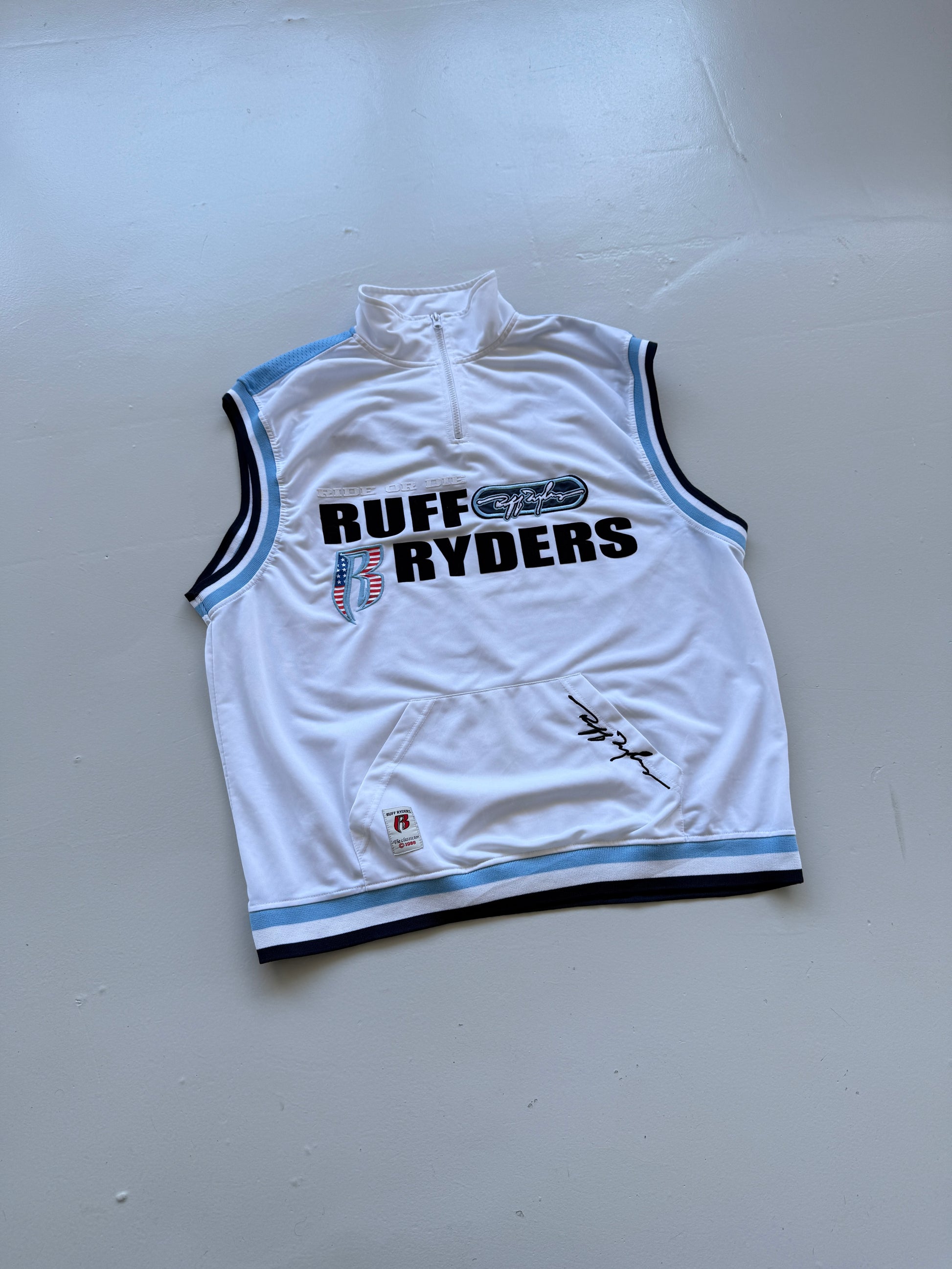 Ruff Ryders Ride Or Die Y2K 00's Vintage Pullover Vest - XL