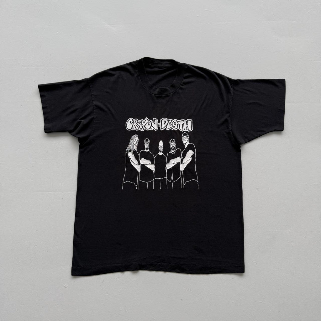 Black Crayon Death Metal Band Vintage 90's T-shirt - XL