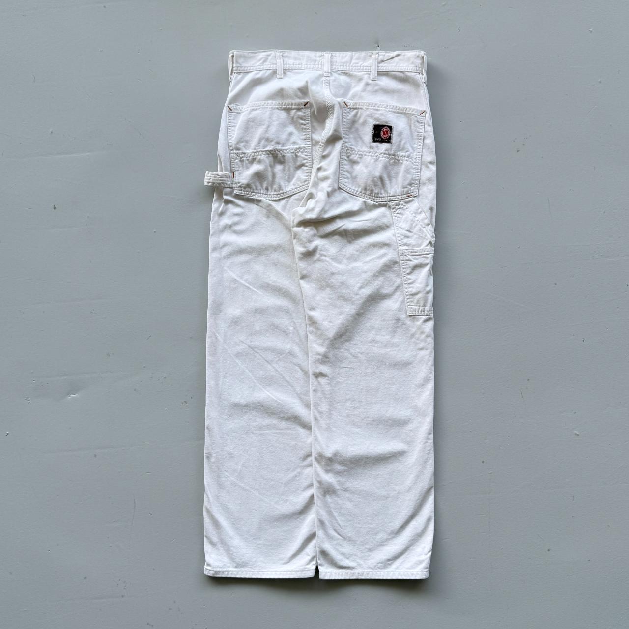 White Edwin 101 Canvas Carpenter 90's Vintage Pants - 31” x 29”