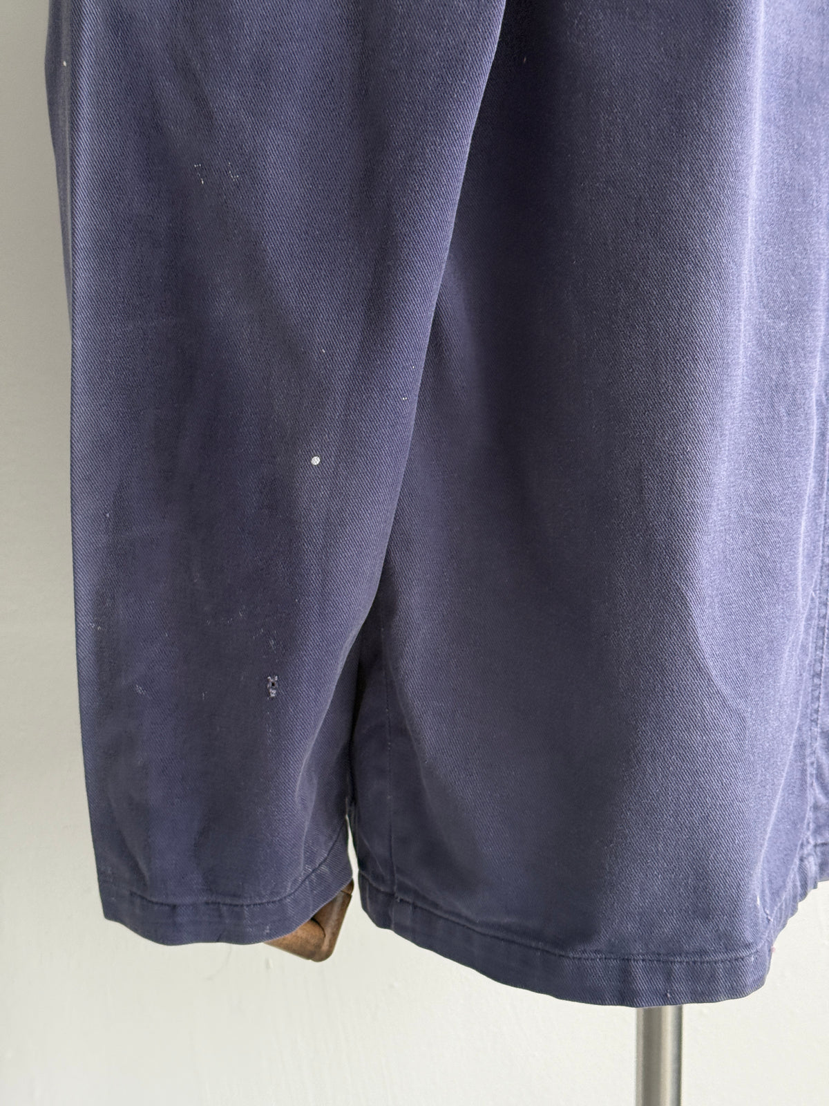 Faded Blue French 1970s Vintage Workwear Chore Jacket CH451 - Medium