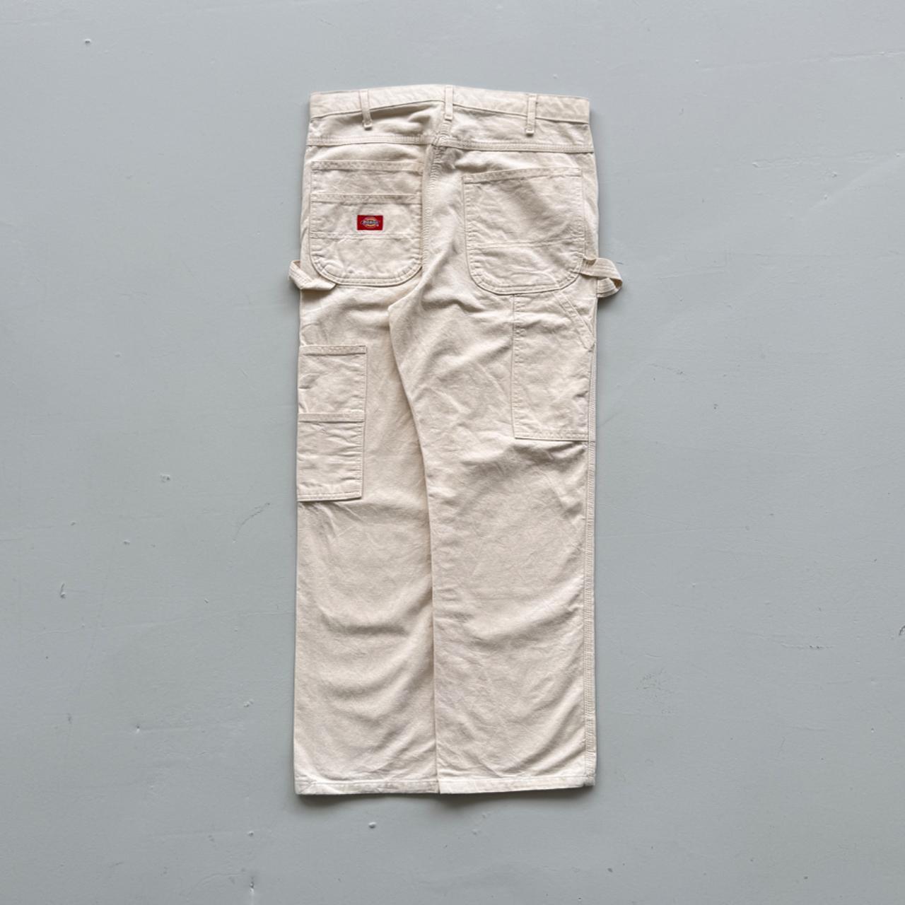 Cream Ecru Dickies 00’s Vintage Carpenter Trousers - W34 x L29