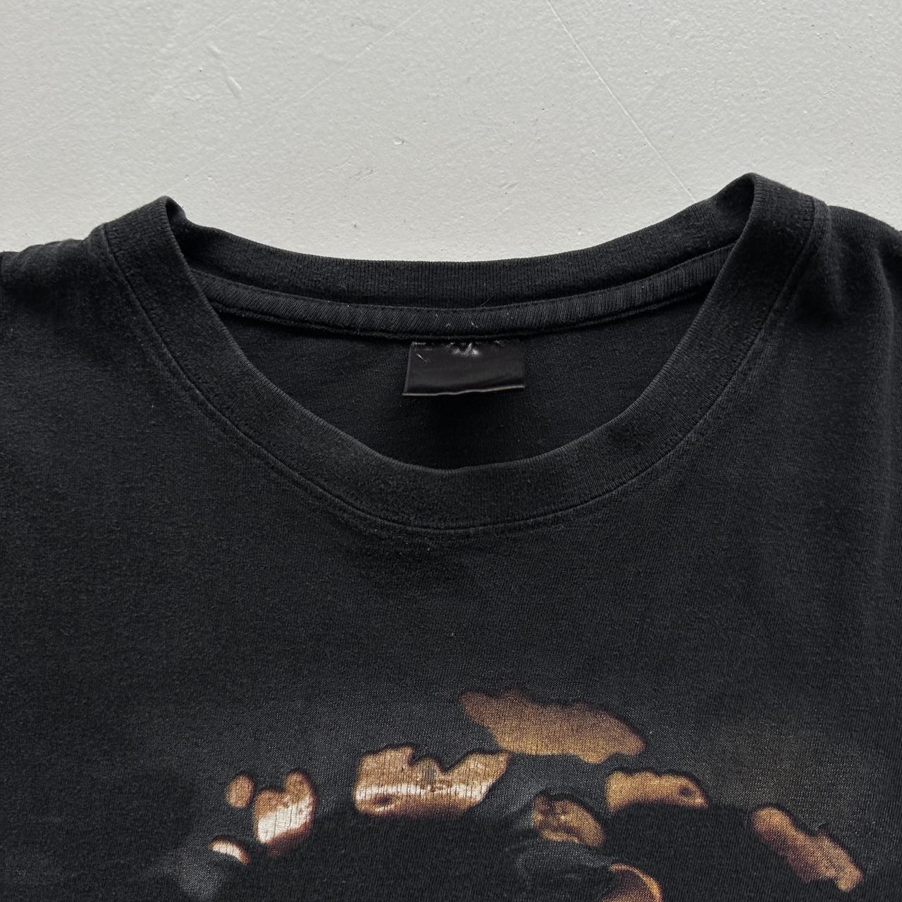 Black Gothic Skull Y2K 00s Vintage T-shirt - Boxy Large