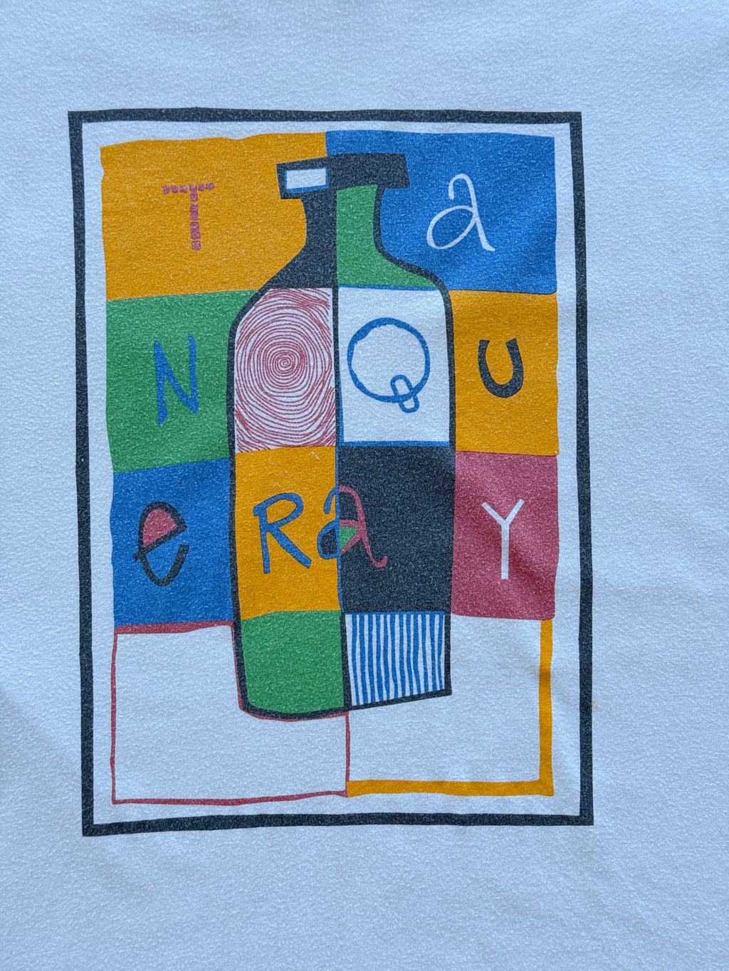 White Tanqueray Gin 90's Vintage Graphic T-Shirt - XL