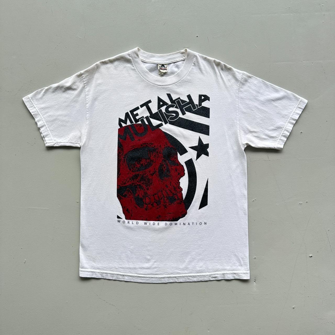 White Metal Mulisha Vintage 00's Graphic T-shirt - Large