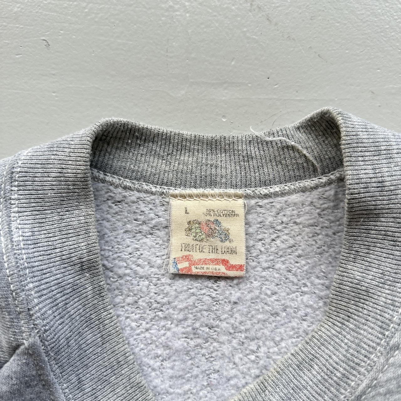 Grey Harvard University 80’s Raglan Vintage Graphic Sweatshirt - Medium