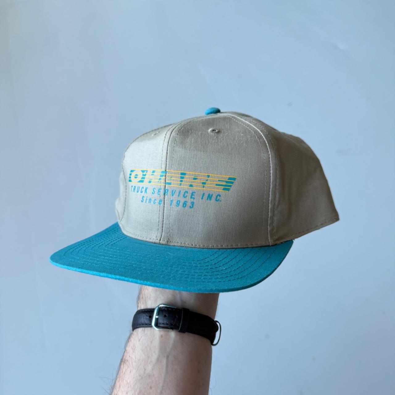Beige / Blue O'Hare Vintage SnapBack Trucker Cap
