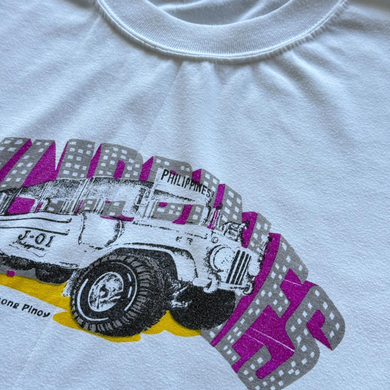 White Philippines Vintage 90s T-shirt - Small