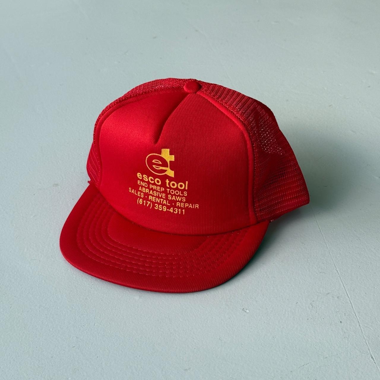 Red Esco Tool Vintage Foam and Mesh SnapBack Trucker Cap