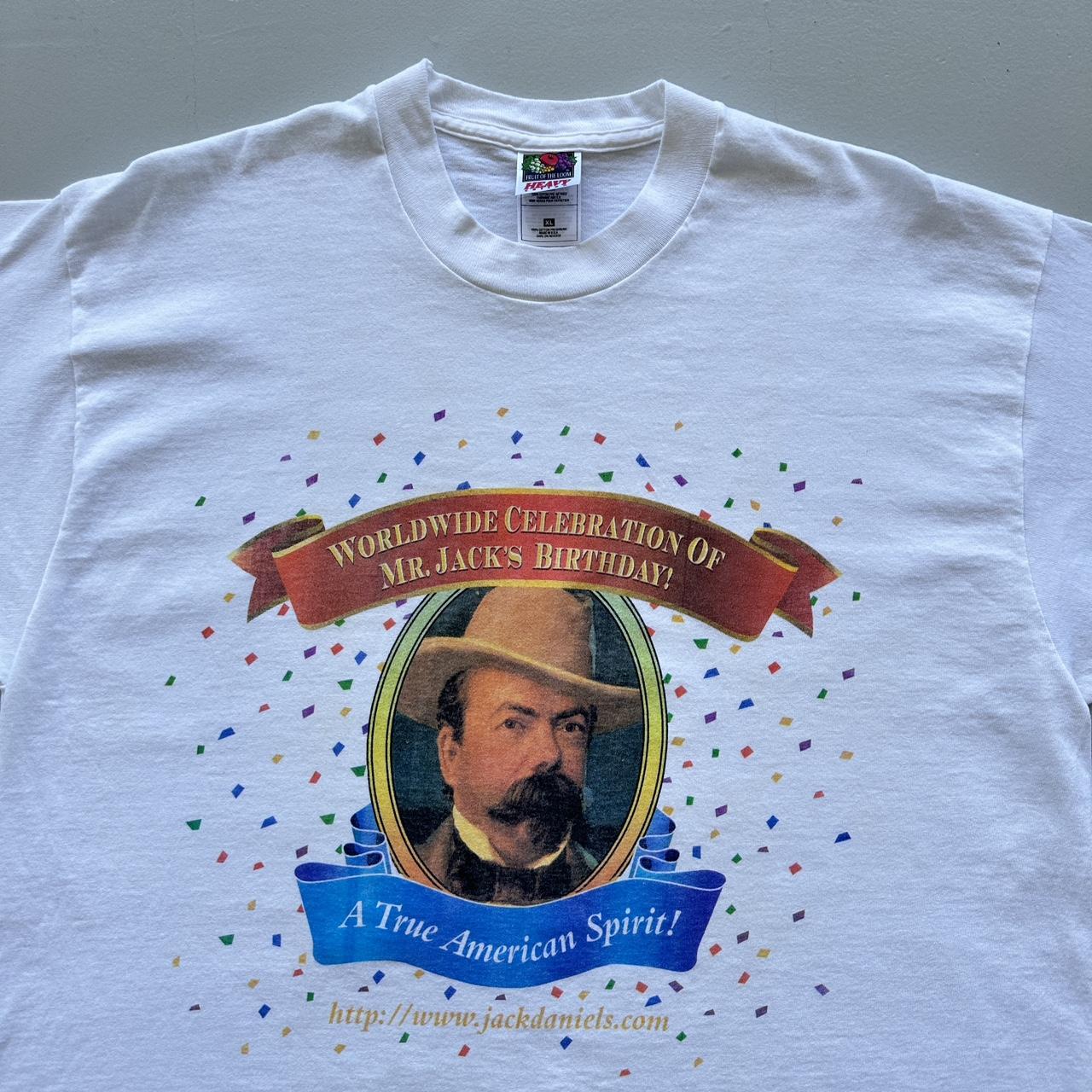 White Jack Daniels 90s Vintage T-shirt - XL