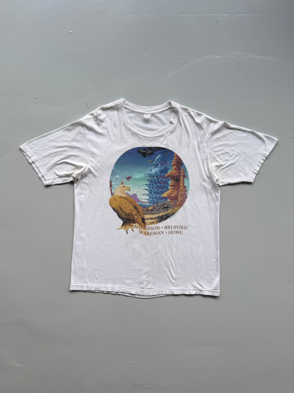 Anderson Bruford Wakeman Howe YES Tour 1989 Vintage Band T-Shirt - Large