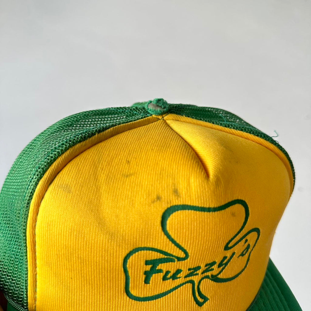Green and Yellow Fuzzy’s Irish Mesh and Foam Trucker SnapBack Cap