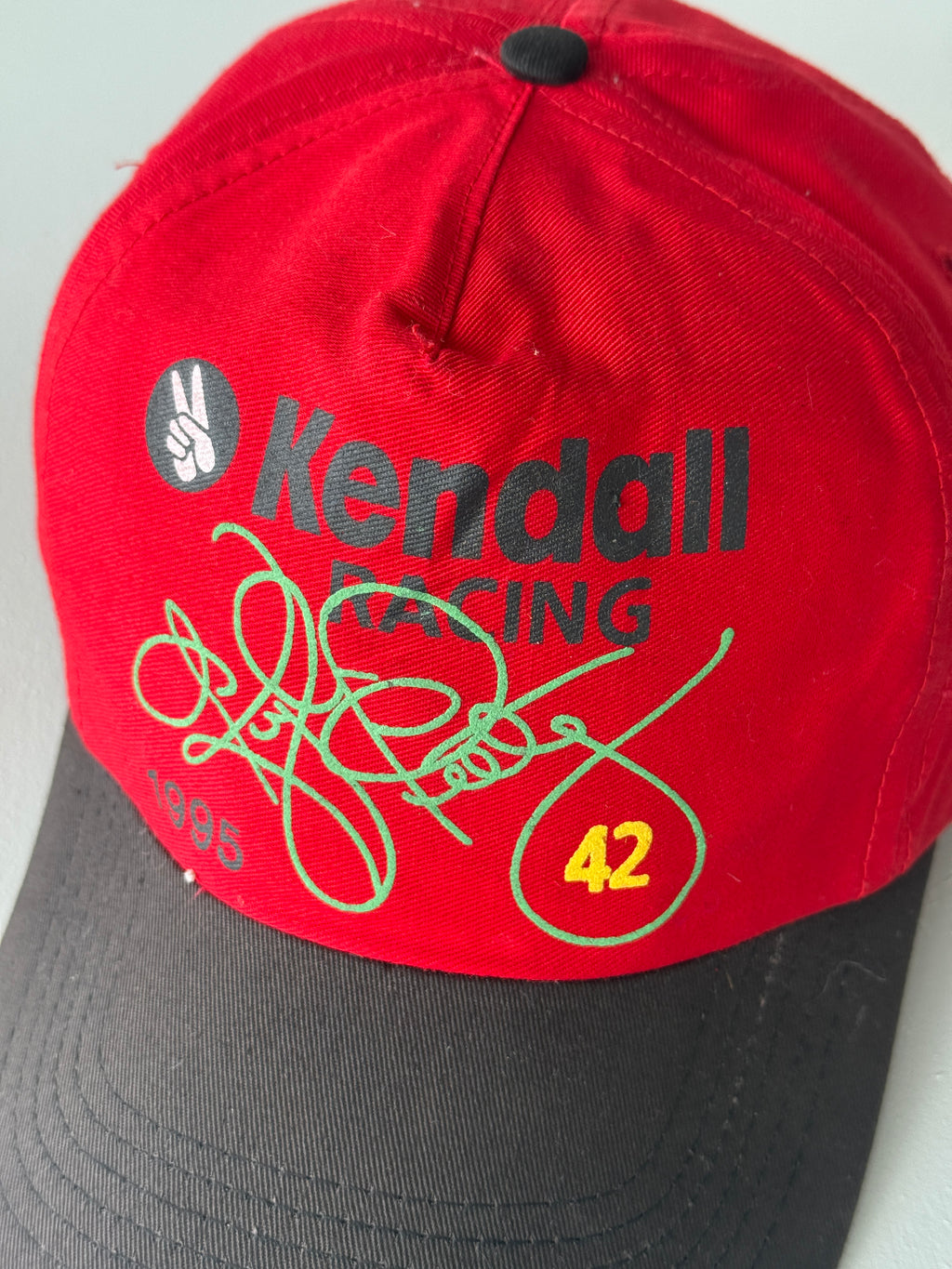 Red / Black Kendall Racing 90's Vintage SnapBack Trucker Cap