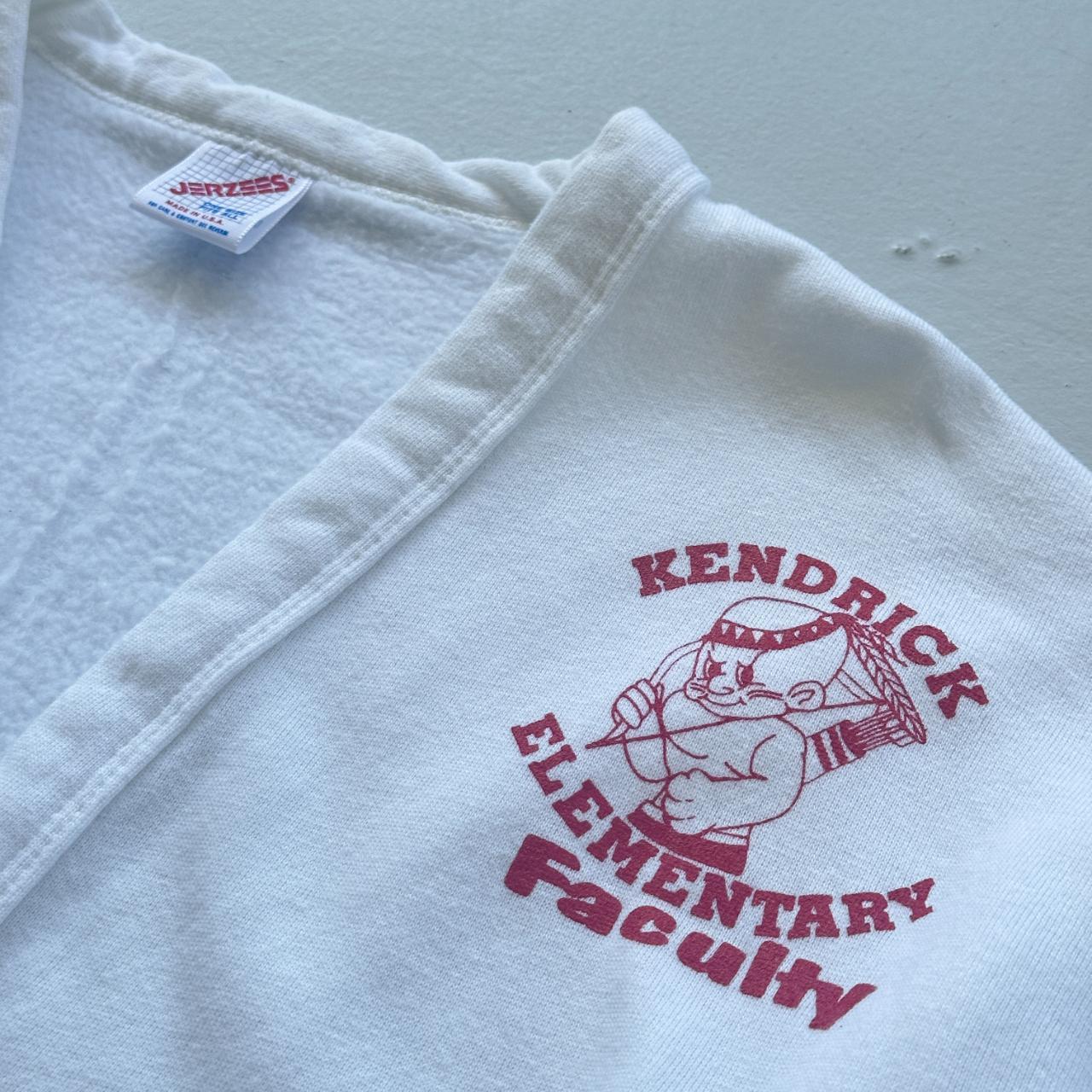 White Kendrick Elementary Cotton 80s Cardigan - Medium