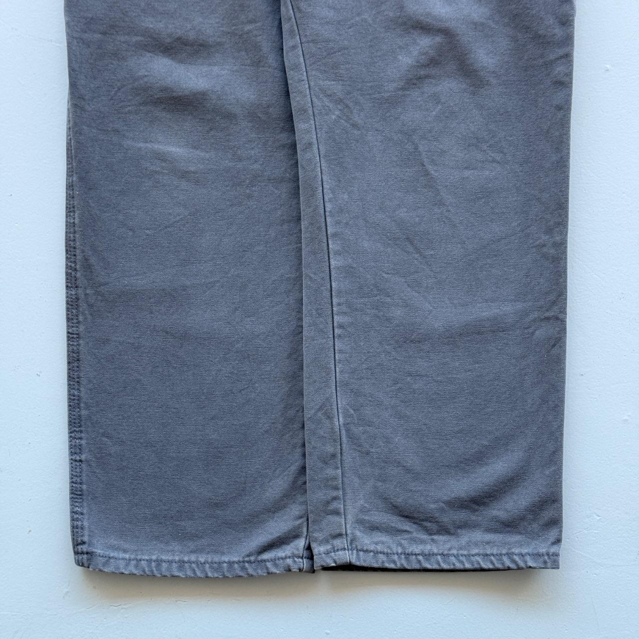 Grey Dickies Wide Leg 90's Vintage Carpenter Trousers - 36” x 29”