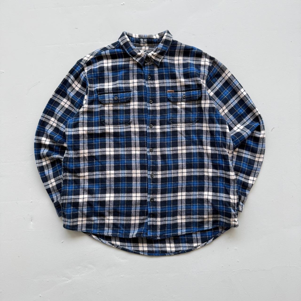 Blue Orvis 90’s Vintage Flannel Long Sleeve Shirt - XXL