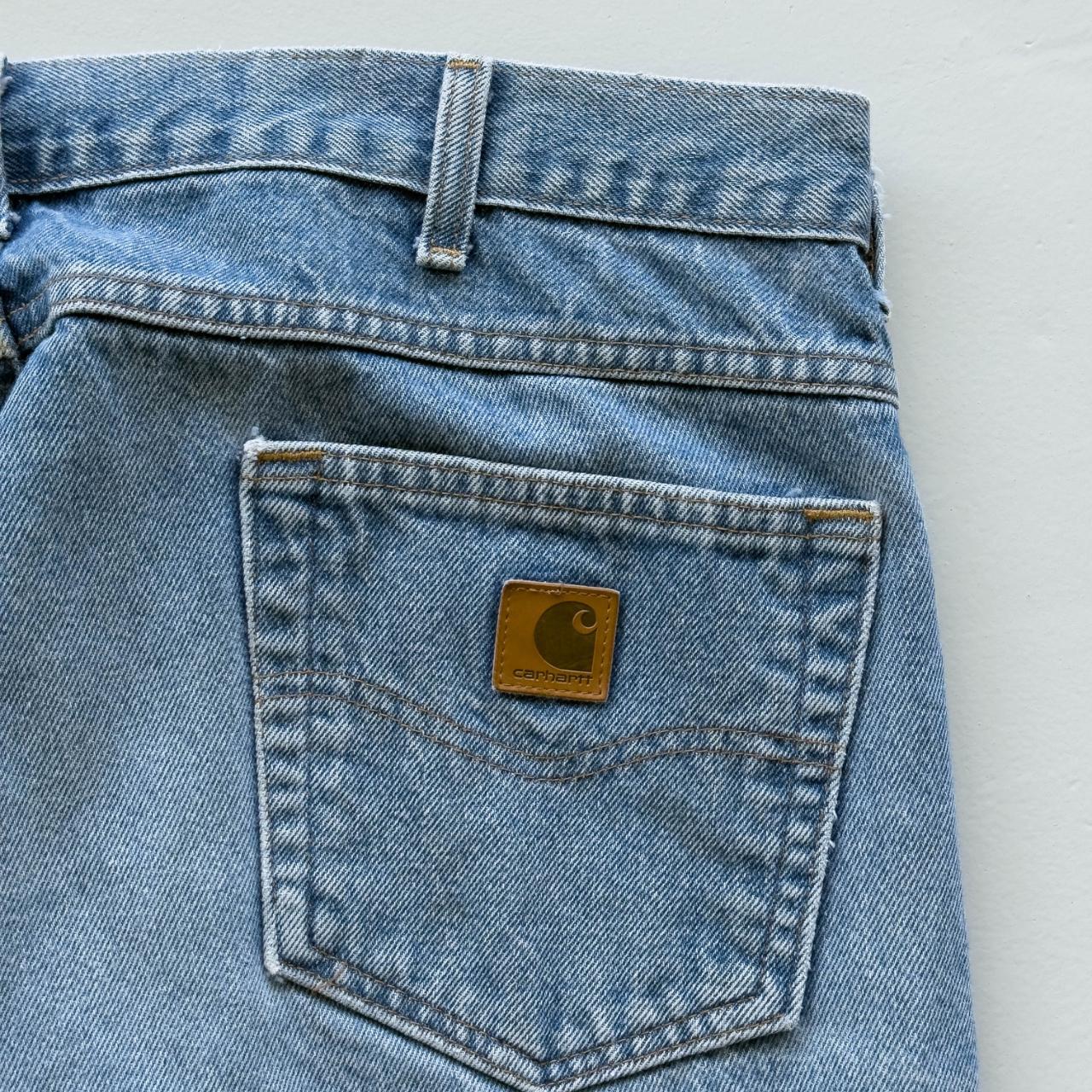 Blue Carhartt Denim 90's Vintage Jeans - 36” x 31”